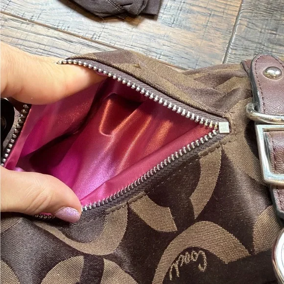 Coach Alexandra brown satchel bag - Picture 4 of 7